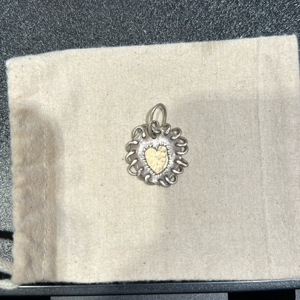 Margaret Sullivan stitched heart charm
